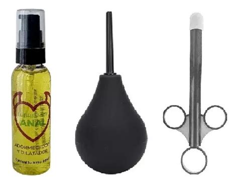 Pack X Lubricante Anal Ducha Anal Inyector Sin Sabor Cuotas sin interés