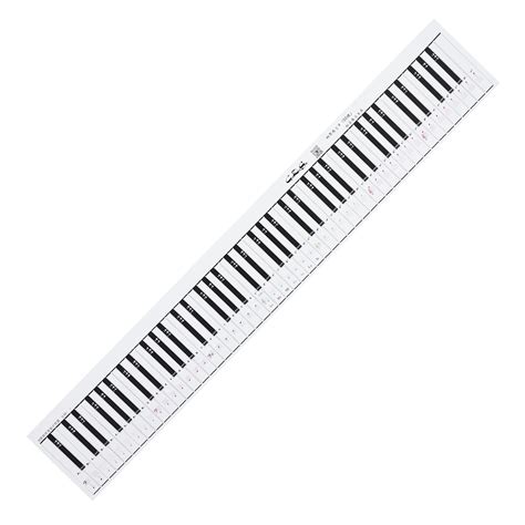 Piano keyboard paper Keyboard Piano Finger Simulation Practice Guide Teaching Aid 88 Key Note ...