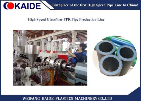 Glassfiber Ppr Pipe Production Line Three Layers Plastic Tube Making