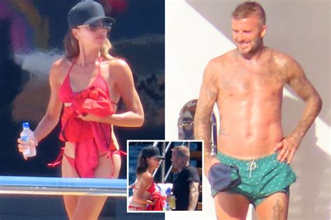 Victoria Beckham Looks Absolutely Incredible In Red Bikini As David