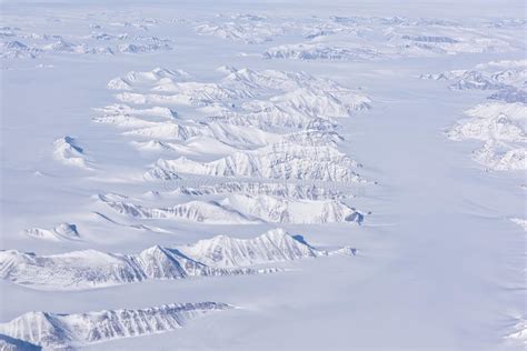 Aerial View Of The Arctic Circle By Ariplane Stock Image Image Of