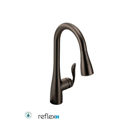 Moen 7594orb Single Handle Pulldown Spray Kitchen Faucet With Reflex Technology Arbor Collection