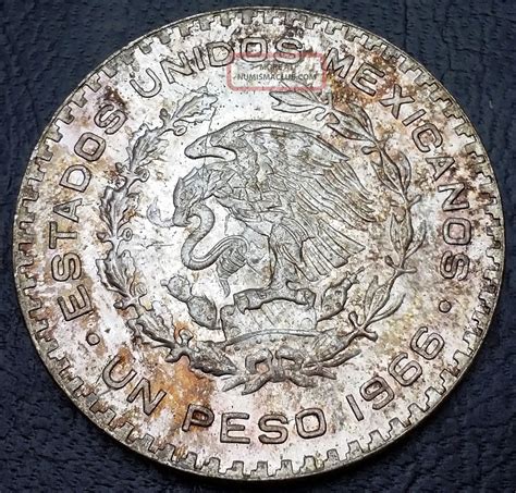 Mexico Un Peso Silver Coin Km Combined S H