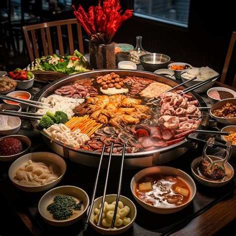 Premium AI Image Asian Dining Hot Pot Perfection