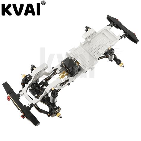 Trx4m Integrated Metal One Body Chassis Kit Frame With Brass Axles Gearbox Bumpers For 1 18