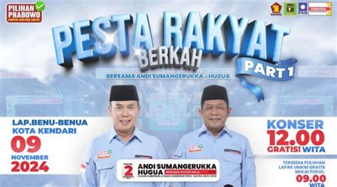 Pesta Rakyat Berkah Andi Sumangerukka Hugua Hiburan Dan Dukungan Untuk