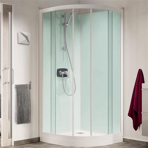 Cabine De Douche Kinedo Glass 90x90 1 4 De Rond H De Bac 18 Cm Leroy