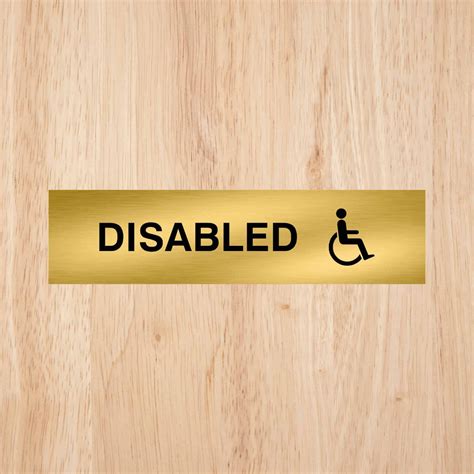 Disabled Toilet Standard Sign | CAPS