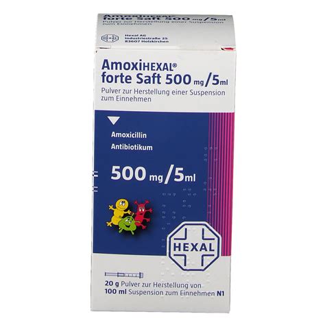 Amoxihexal Forte Saft Mg Ml Ml Shop Apotheke