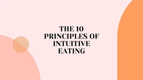 The 10 Principles Of Intuitive Eating Youtube