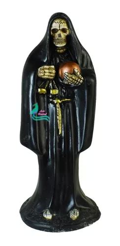 Figura En Resina Santa Muerte Hueso Cm Curada Grande Mercadolibre