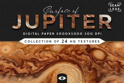 Seamless Jupiter Surface Texture Pack