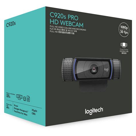 Audio Video Accessories Logitech Webcam Hd Pro C Canada Packaging