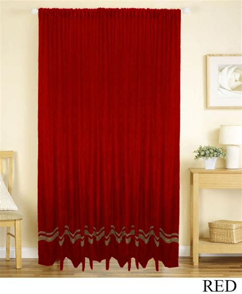 Red Striped Curtains