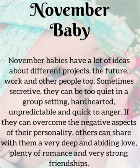 November Born Baby Facts: Personality, Love Life, Positive Attitude ...