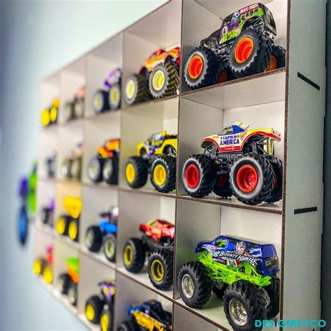 Personalizable Hot Wheels Monster Truck Display Case Monster Truck