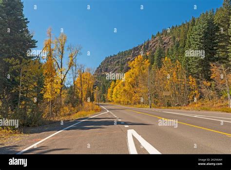 Mountain Road in the Fall Stock Photo - Alamy