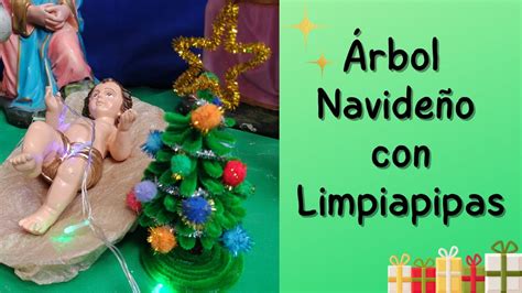 Hermoso Rbol De Navidad Con Limpiapipas O Alambre De Chenilla