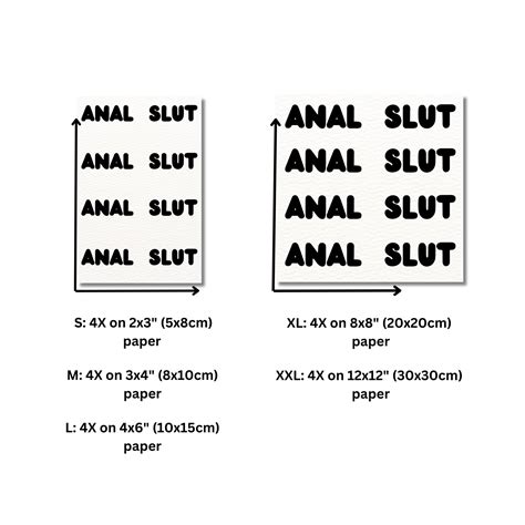 Anal Slut Naughty Temporary Tattoos Etsy