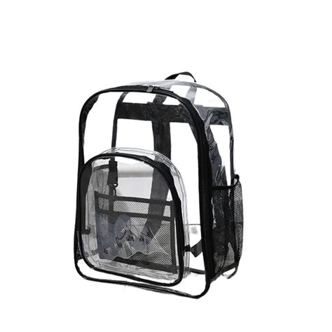 Sac à dos transparent en PVC imperméable pour le travail scolaire