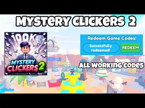 Mystery Clickers All Working Codes L Roblox Youtube