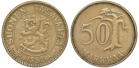 Монеты Финляндии: пенни, марки, золотые и серебряные монеты 1918-2001 года