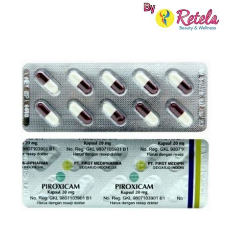 Jual PIROXICAM 20MG Strip 1 STRIP ISI 10 TABLET Shopee Indonesia