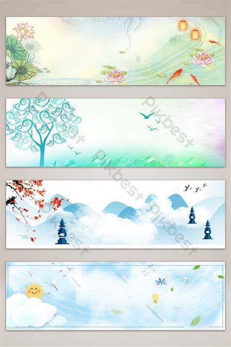 Fresh Mid-autumn Festival Banner Poster Background Backgrounds | PSD ...