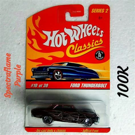Hot Wheels Classic Series 2 Ford Thunderbolt Spectraflame Purple Flames Shopee Malaysia