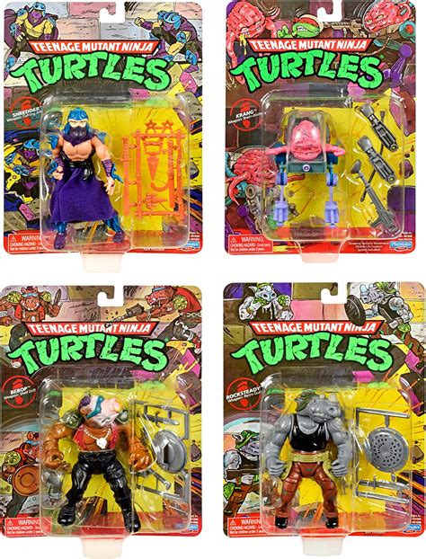 Teenage Mutant Ninja Turtles Playmates Classic 4inch Mutant 4 Pack