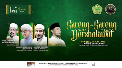 Azzahir Bersholawat Bersama Habib Muhammad Al Mutohhar Dalam Rangka Ssb