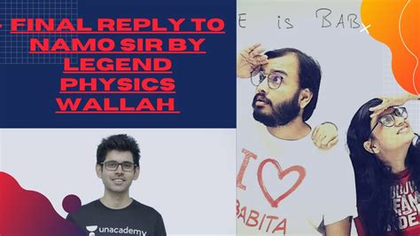 Reply To Namo Kaul Sir And Vt Sir By Physics Wallah Alakh Pandey Sir