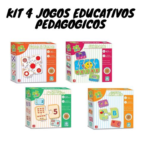 Kit Jogos Pedag Gicos Educativos Em Madeira Nig Brinquedos Shopee