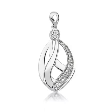 Anh Nger Sterling Silber Zirkonia Kettenanh Nger Kette Schmuck Eur