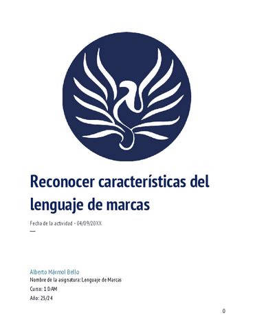 Caracteristicas Lenguaje De Marcas Pdf