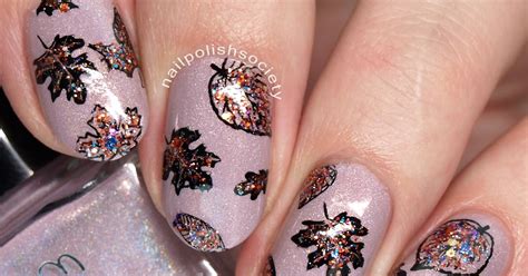 Nail Polish Society 31dc2016 Day 31 Glittering Fall Leaves