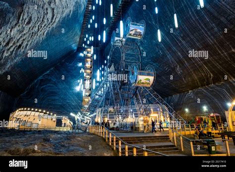 Salt mine in Romania Stock Photo - Alamy