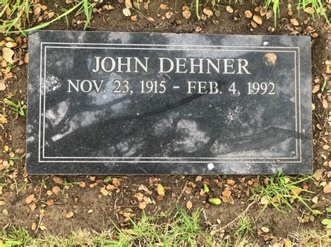 John Dehner Find A Grave Memorial Grave Memorials