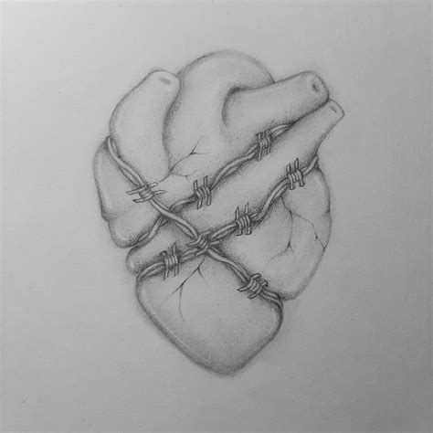 Heart Sketch Drawing