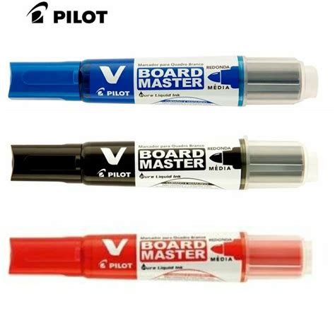 Caneta Pilot Para Quadro Branco - Caneta Recarregável Marcador Para Quadro Branco Pilot V-board Master ...