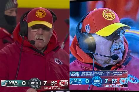 Its So Cold In Kansas City That Andy Reids Mustache Froze During