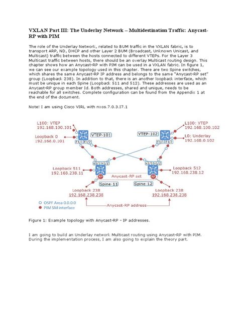 03 Vxlan Part Iii The Underlay Network Multidestination Traffic