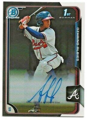 Ozzie Ozhaino Albies Bowman Chrome St Autograph Ebay