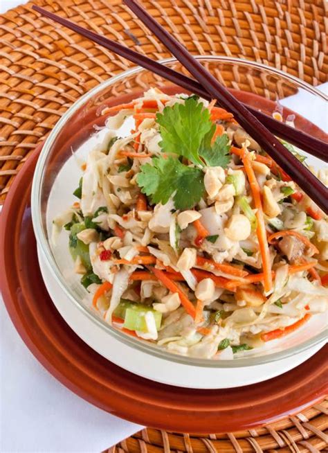 Asian Peanut Chicken Slaw Recipe Poultry Recipes Peanut Chicken