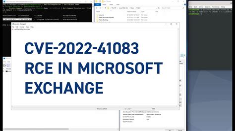 CVE 2022 41082 Demonstrating RCE In Microsoft Exchange YouTube