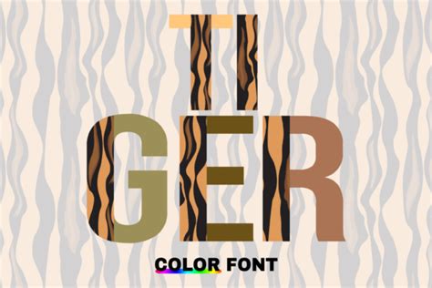 7 Tiger Print Font Designs & Graphics