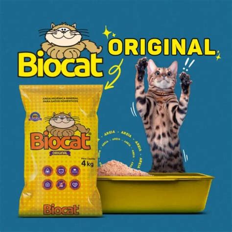 Areia Higiênica para Gatos BioCat Original 4 Kg