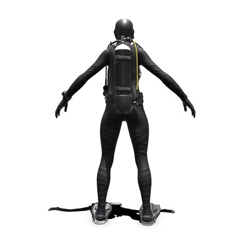 3D Scuba Diver Female - Diving Suit - TurboSquid 2002918