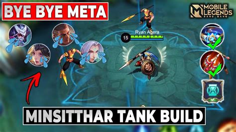 Minsitthar Meets META HERO Minsitthar Tank Build Minsitthar Mobile