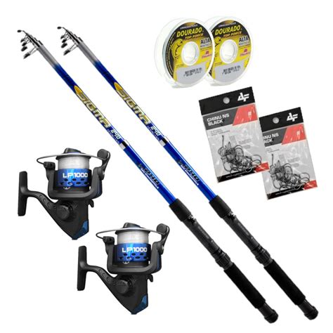 Kit De Pesca Completo Varas M Molinetes E Anz Is Pesca Pescaria